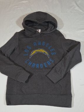NFL Team Apparel Los Angeles Chargers Gray Hoodie Size M Womens
